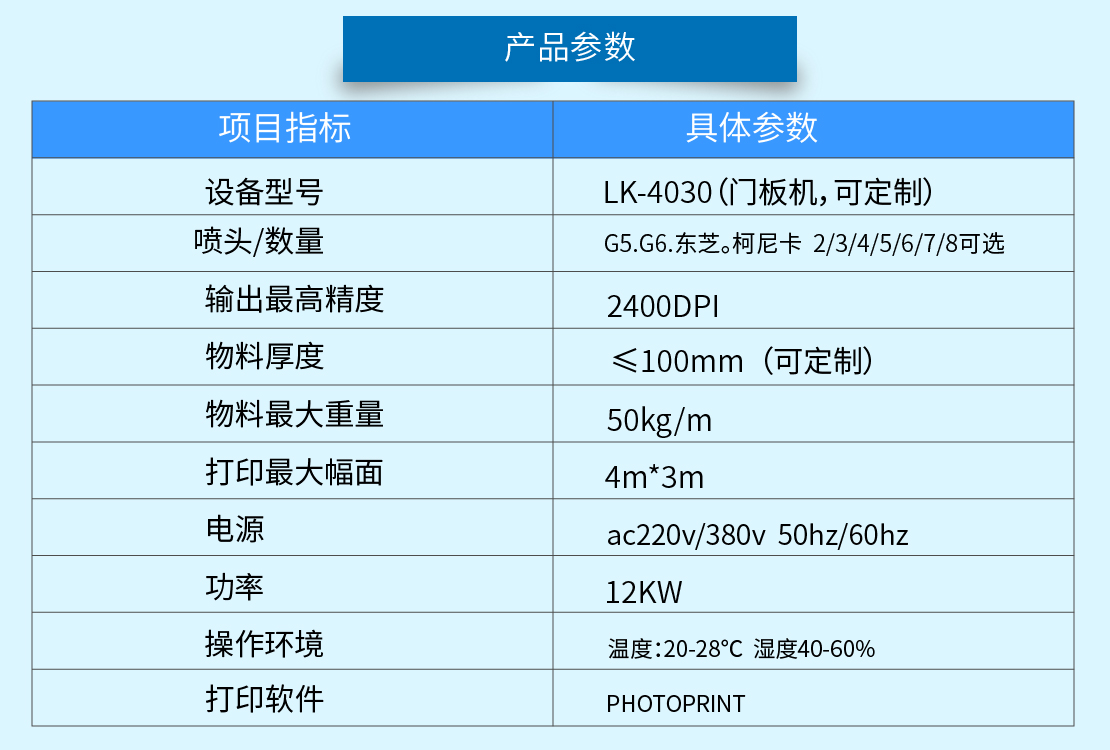 木板打印機(jī)參數(shù)